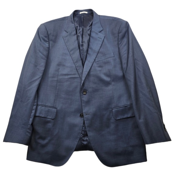 Peter Millar Wool Suit Jacket Mens 46R 46 Blue Blazer Sport Coat